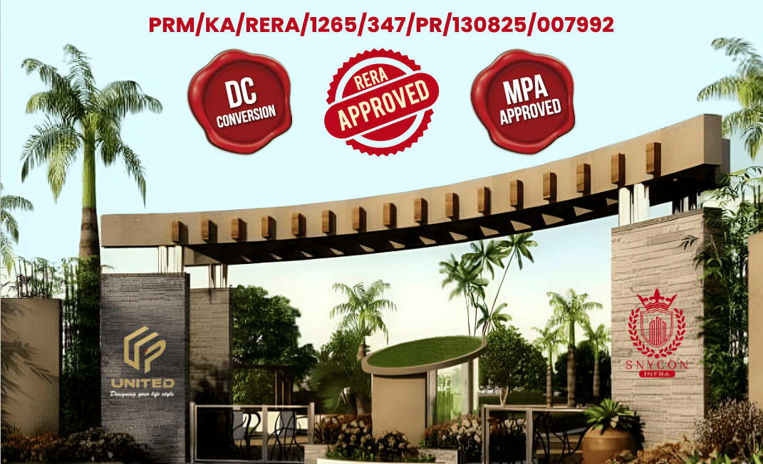 Cinematic entryway to premium plotted development
